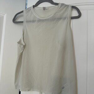 Athleta Micro Mesh Tank - White